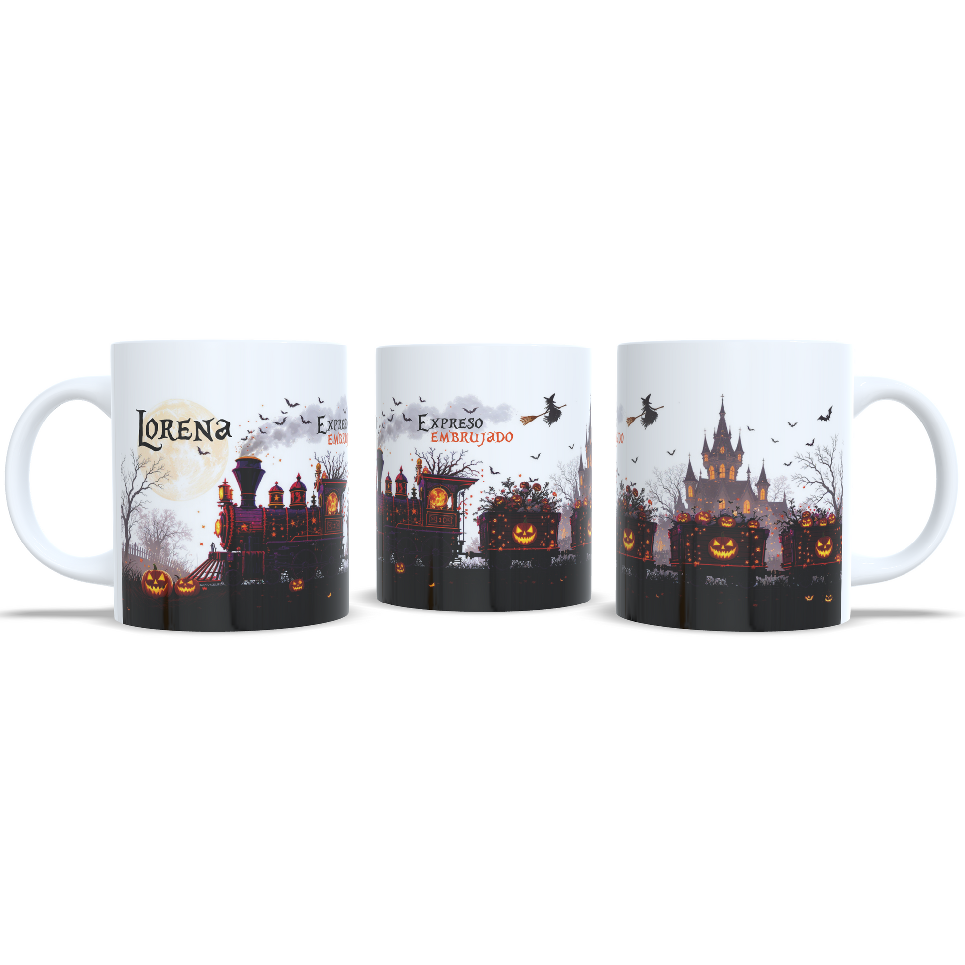 taza personalizada tren halloween enna blues regalos personalizados rivas vaciamadrid bruja truco o trato 6