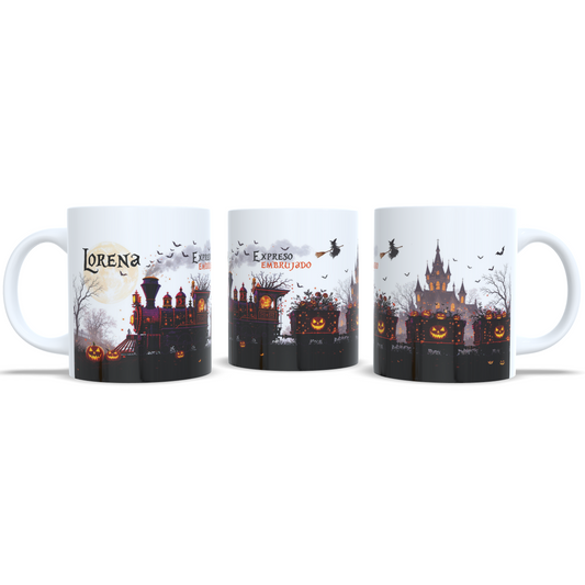 taza personalizada tren halloween enna blues regalos personalizados rivas vaciamadrid bruja truco o trato 6