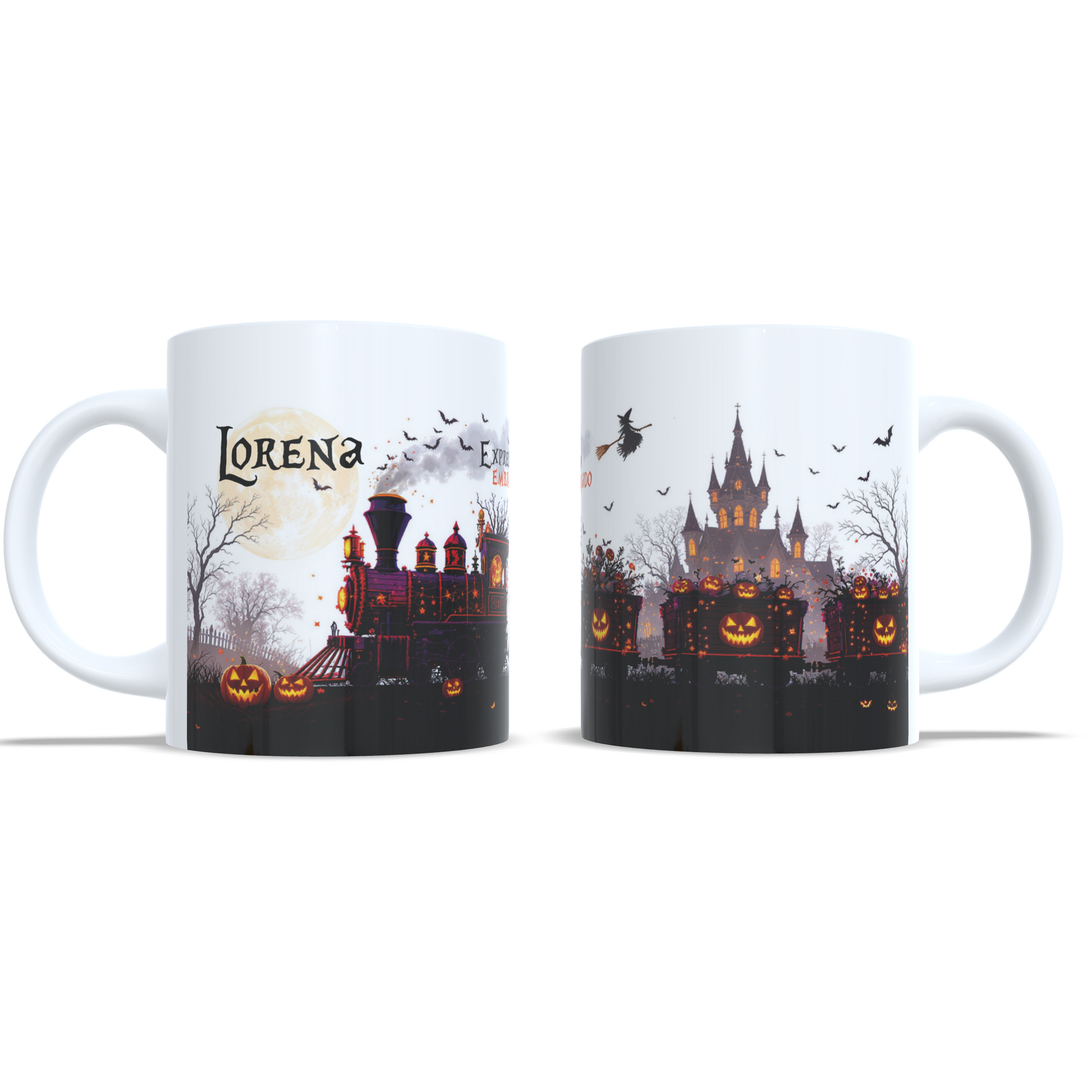 taza personalizada tren halloween enna blues regalos personalizados rivas vaciamadrid bruja truco o trato 1